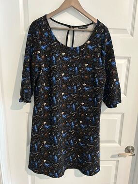 Smak Parlour Witchy Dress Black Blue Size 1X